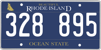 RI license plate 328895
