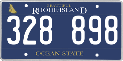 RI license plate 328898