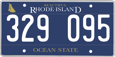 RI license plate 329095