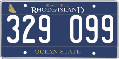 RI license plate 329099