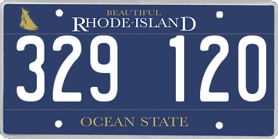 RI license plate 329120