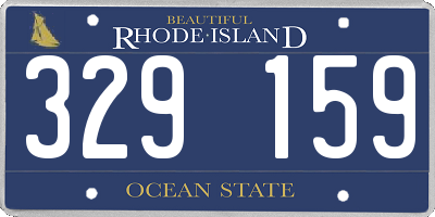 RI license plate 329159