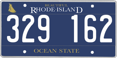 RI license plate 329162