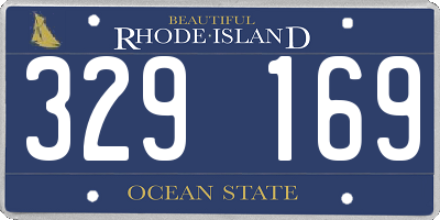 RI license plate 329169