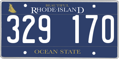 RI license plate 329170