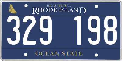 RI license plate 329198