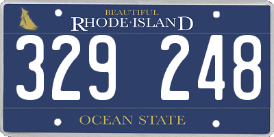 RI license plate 329248