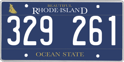RI license plate 329261