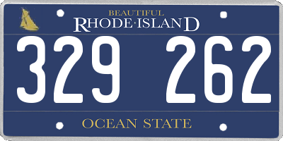 RI license plate 329262