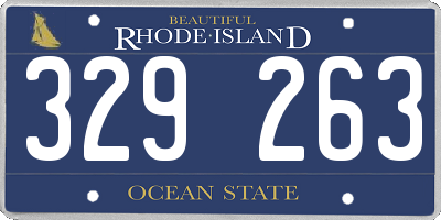 RI license plate 329263