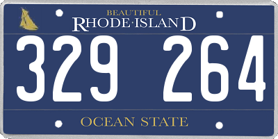 RI license plate 329264