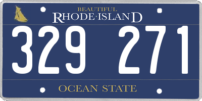 RI license plate 329271
