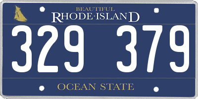 RI license plate 329379