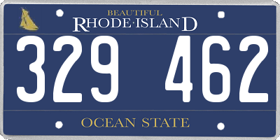 RI license plate 329462