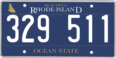 RI license plate 329511