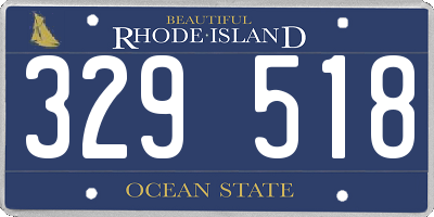 RI license plate 329518