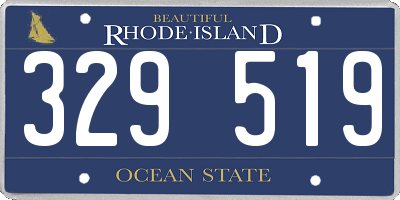RI license plate 329519