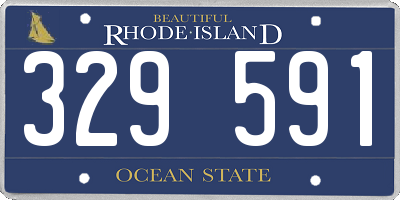RI license plate 329591