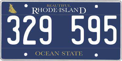 RI license plate 329595