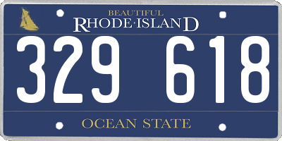 RI license plate 329618