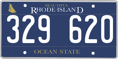 RI license plate 329620