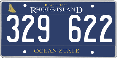 RI license plate 329622