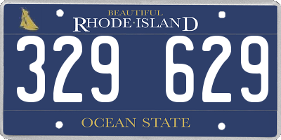RI license plate 329629