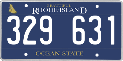RI license plate 329631