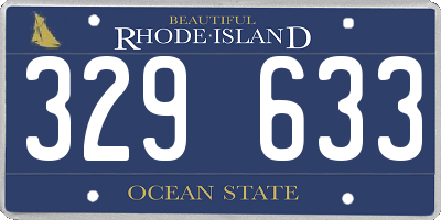 RI license plate 329633
