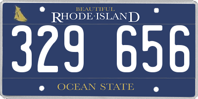 RI license plate 329656