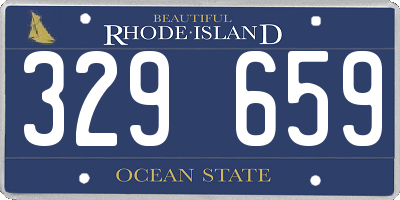 RI license plate 329659