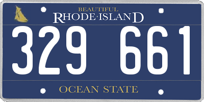 RI license plate 329661