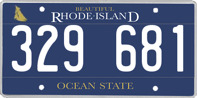 RI license plate 329681
