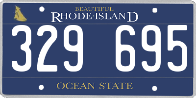 RI license plate 329695