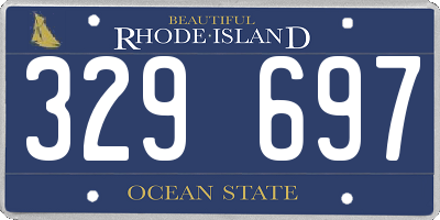 RI license plate 329697