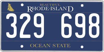RI license plate 329698