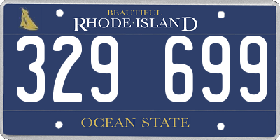 RI license plate 329699