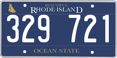 RI license plate 329721
