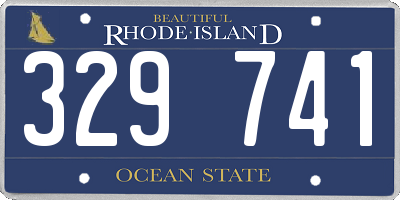 RI license plate 329741