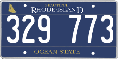 RI license plate 329773