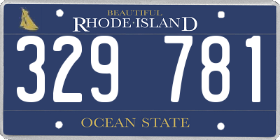 RI license plate 329781
