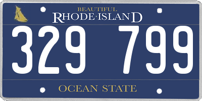 RI license plate 329799