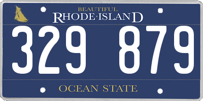 RI license plate 329879