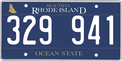 RI license plate 329941