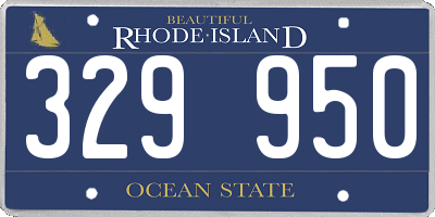 RI license plate 329950