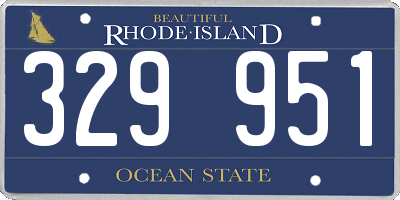 RI license plate 329951