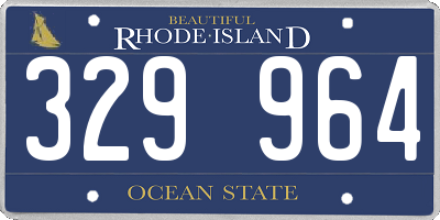 RI license plate 329964