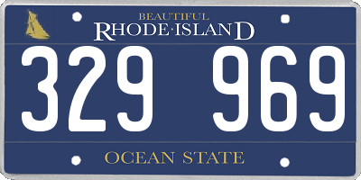 RI license plate 329969