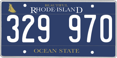 RI license plate 329970
