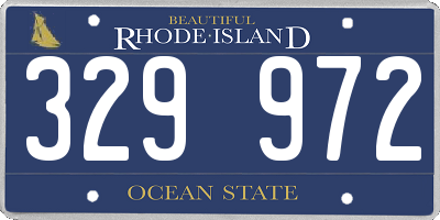RI license plate 329972